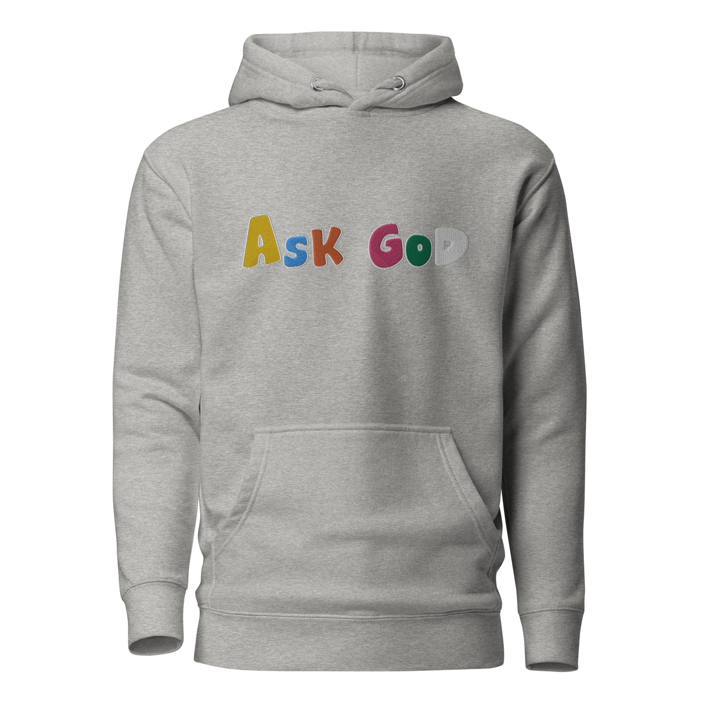 ASK GOD Embroidered Hoodie
