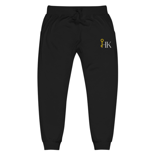 Golden Key Embroidered Joggers