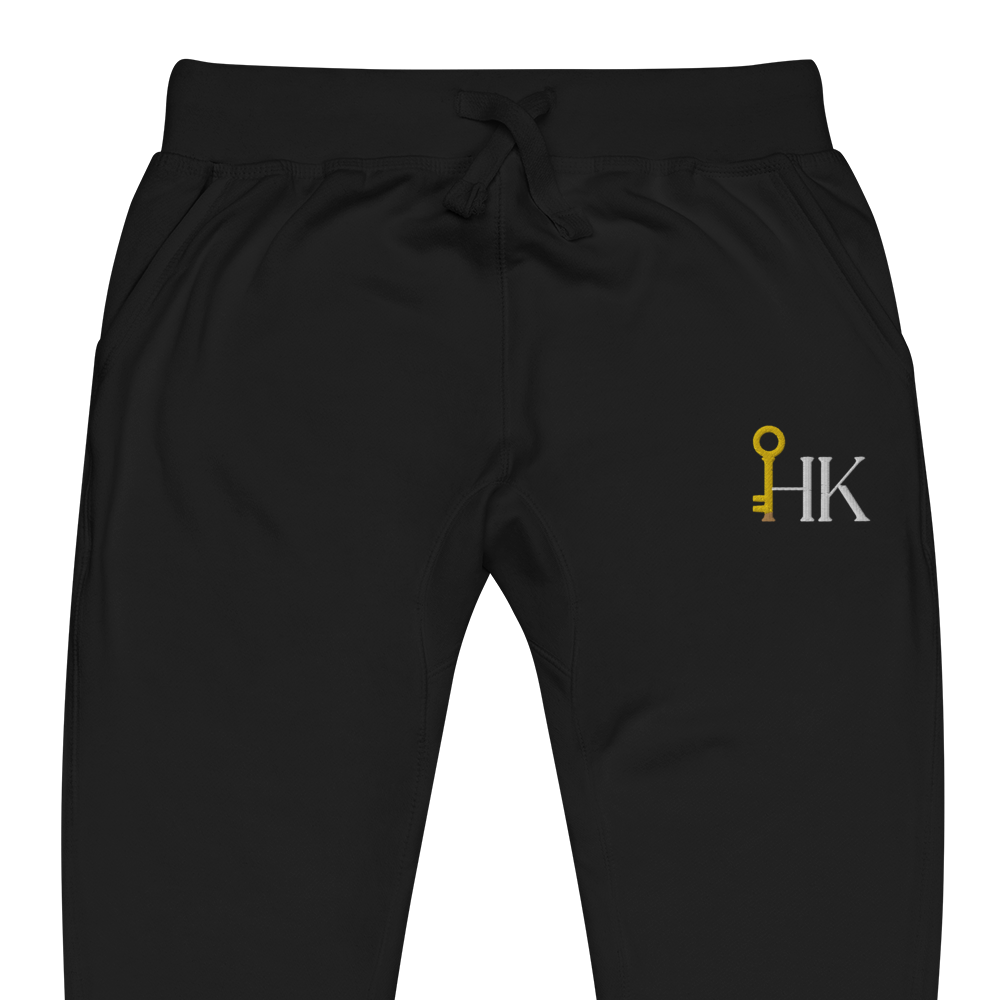 Golden Key Embroidered Joggers